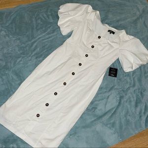 NWT linen pencil midi dress